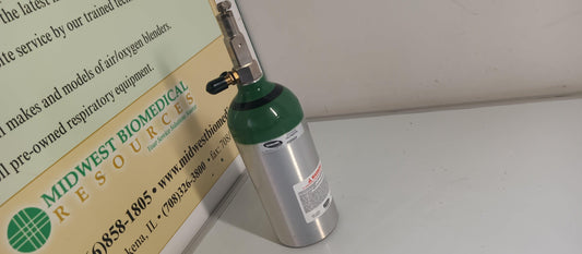 USED Invacare HomeFill ML9 Post Valve Aluminum Oxygen Cylinder