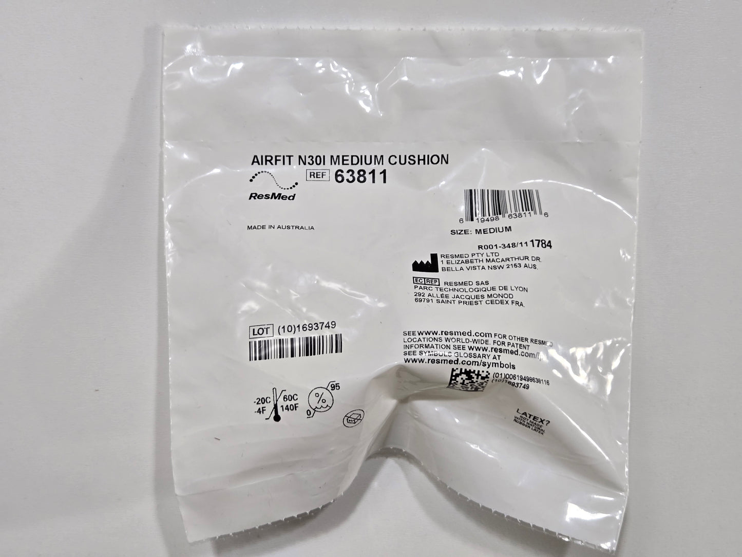 ResMed AirFit N30i Nasal Cushion Medium 63811 - New