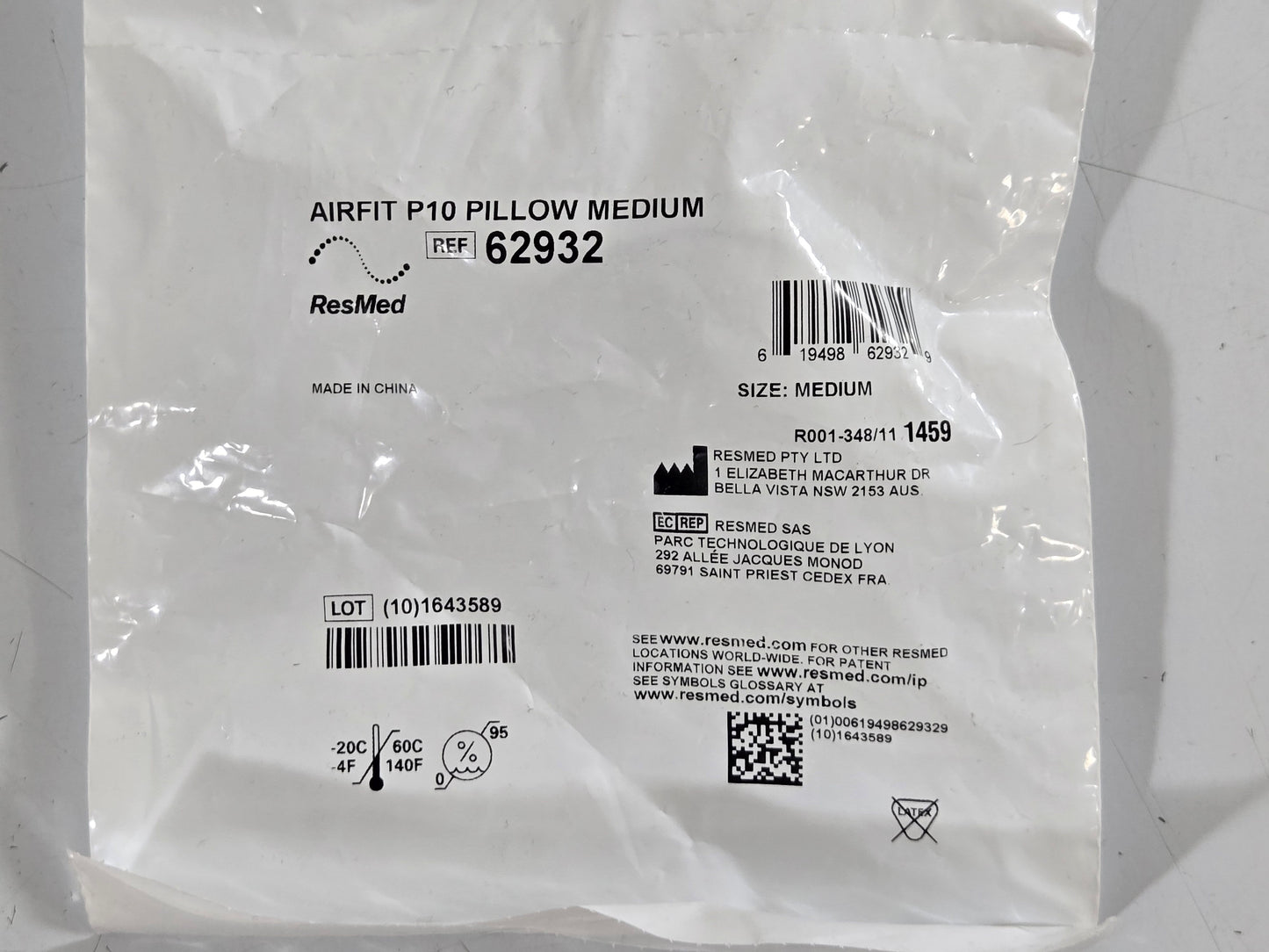 ResMed Nasal Pillow for AirFit P10 Series CPAP Masks - New