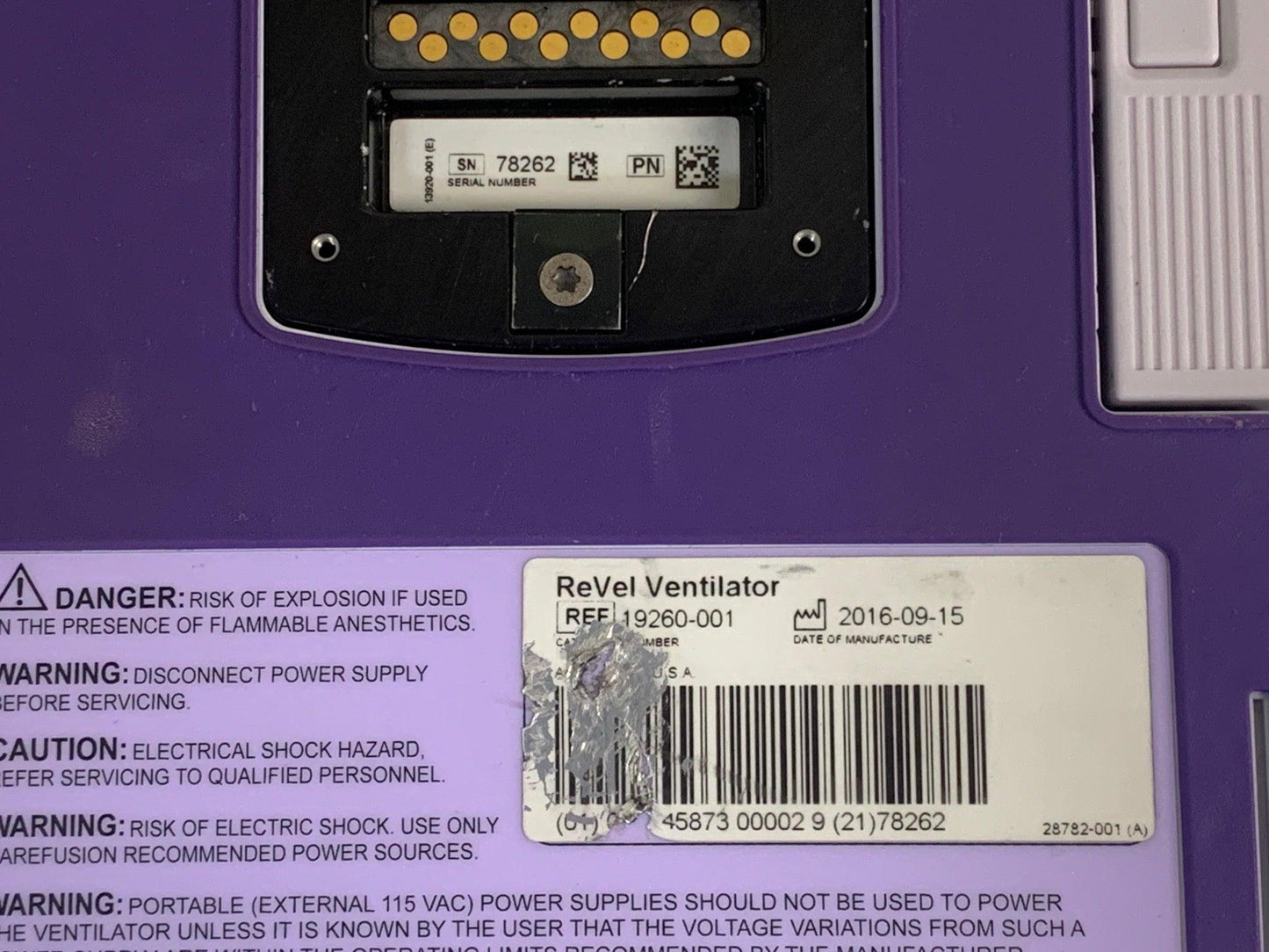 USED Vyaire CareFusion ReVel Medical Ventilator 19260-001 - MBR Medicals