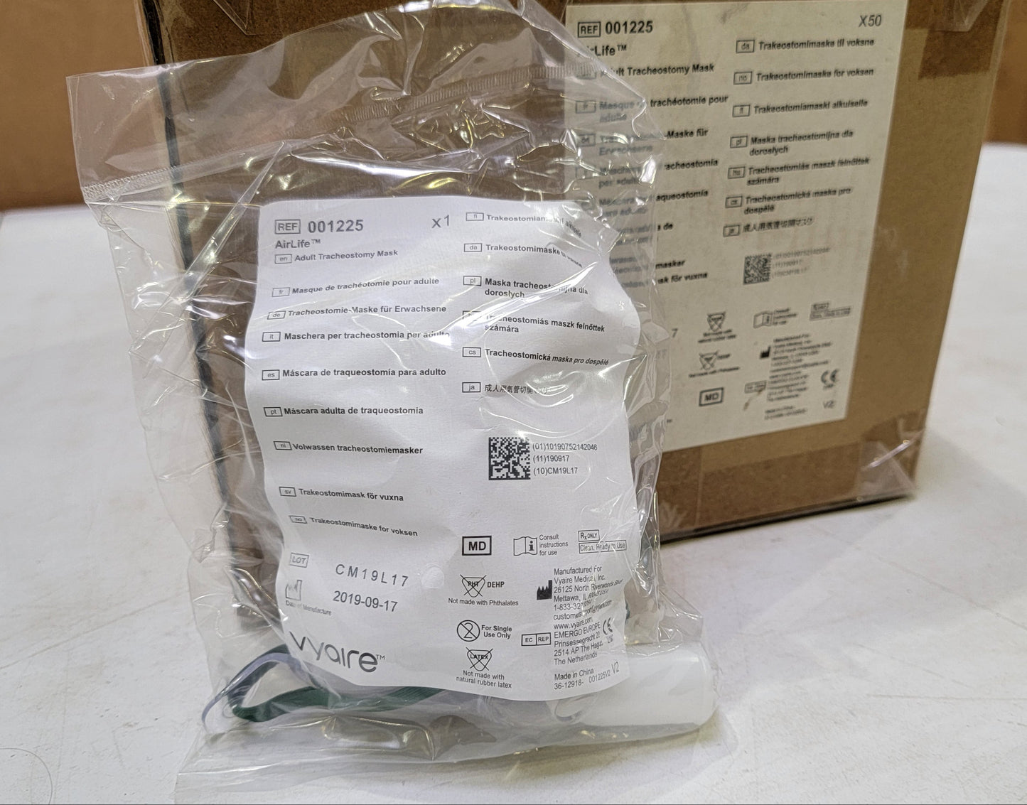 Vyaire AirLife Adult Tracheostomy Mask 001225 - New