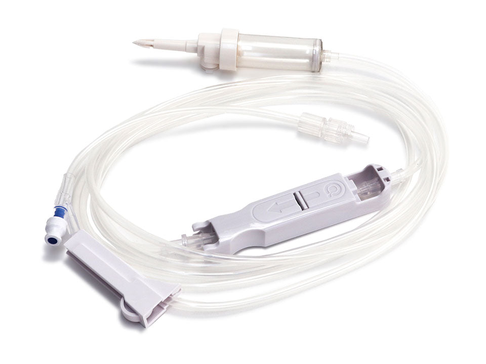 Eitan Medical Sapphire IV Set, Vented/Non-Vented w/ 1 Needleless Y-Site, 113" AP433 - New - MBR Medicals