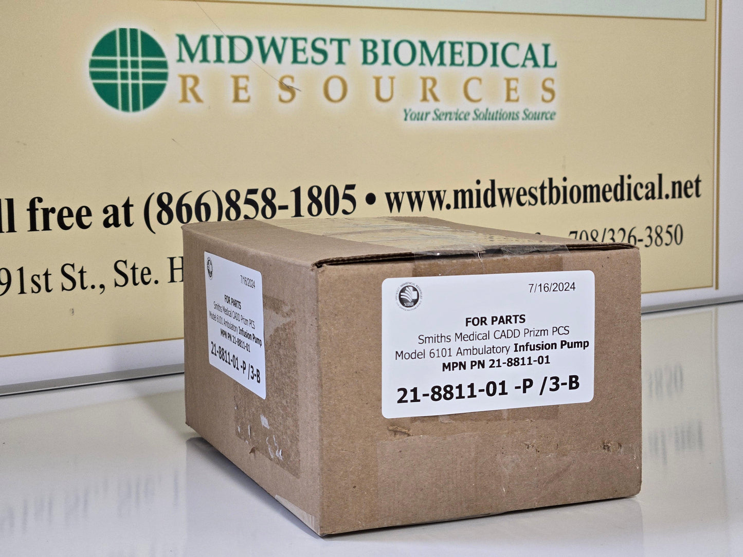 FOR PARTS Lot of 2 Smiths Medical CADD Prizm PCS Model 6101 Ambulatory Infusion Pump 21-8811-01 - MBR Medicals