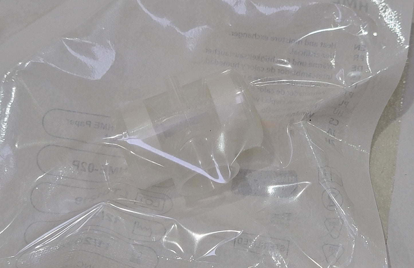 Pepper Medical HME Heat and Moisture Exchanger with O2 Port and Paper Filter 50/Case HME-02P - New - MBR Medicals