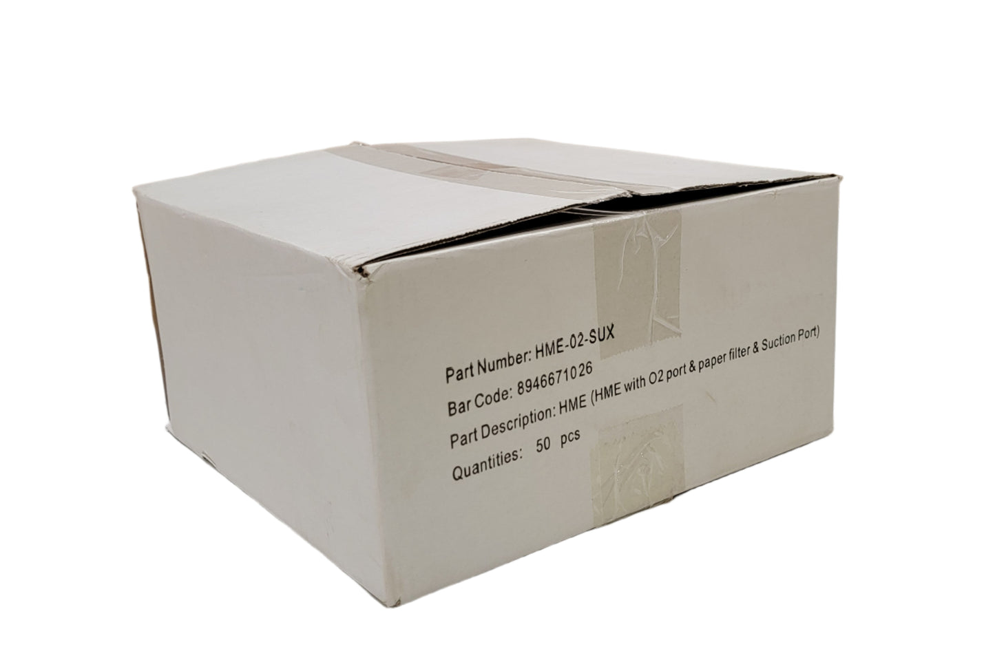 Pepper Medical HME with O2 Port Paper Filter Suction Port 50/Case HME-02-SUX - New - MBR Medicals