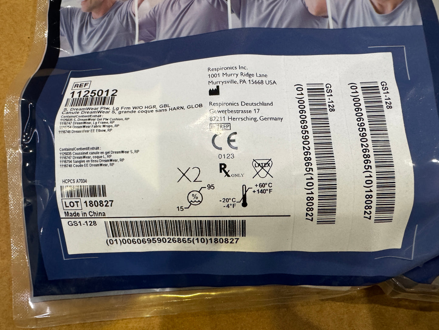 Philips Respironics DreamWear 1125012 Large Frame Small Pillow Cushion Gel Mask Without Headgear -New - MBR Medicals