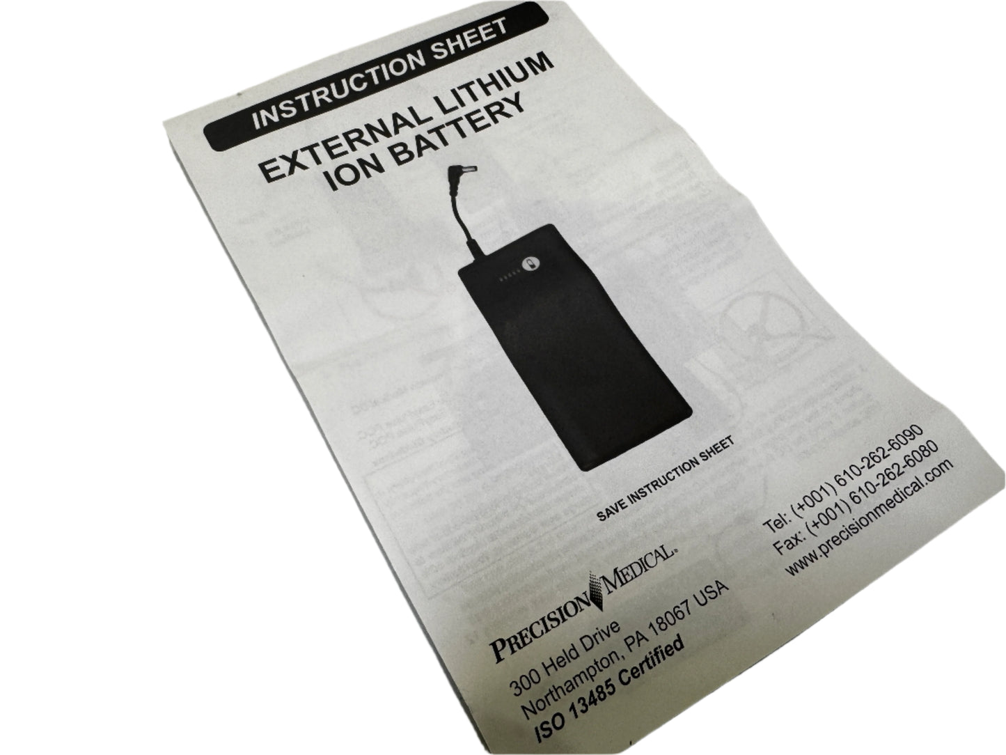 Precision Medical EasyPulse 506760 POC External Lithium-Ion Battery -New - MBR Medicals