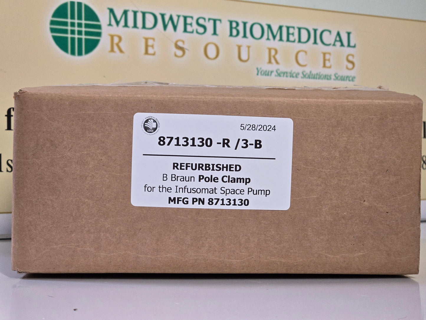 REFURBISHED B Braun Pole Clamp for the Infusomat Space Pump 8713130 - MBR Medicals