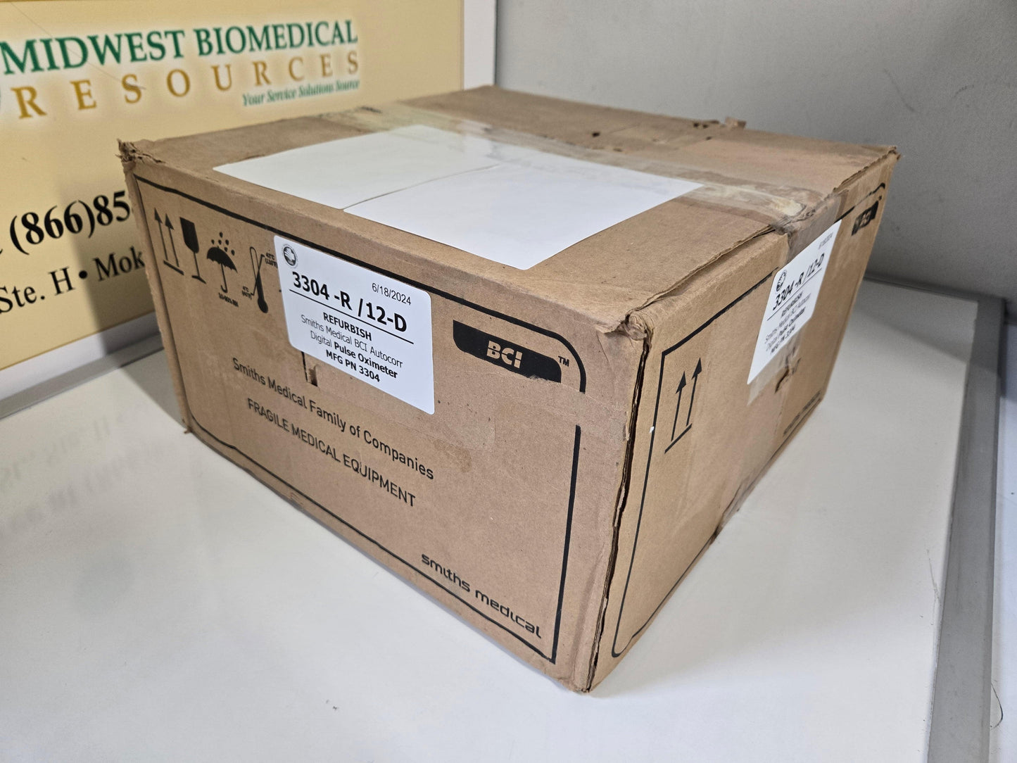 REFURBISHED Smiths Medical BCI Autocorr Digital Pulse Oximeter MFG PN 3304 - MBR Medicals