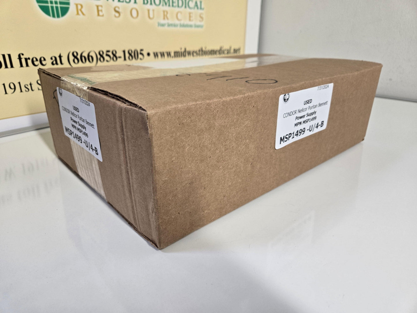 USED CONDOR Nellcor Puritan Bennett 840 Ventilator Power Supply MSP1499 - MBR Medicals