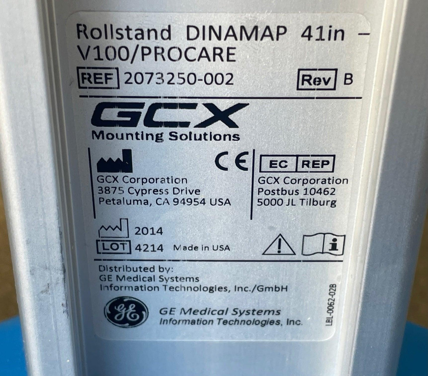 USED GE Carescape Dinamap V100 Vital Signs Monitor with Stand and Accessories V100-NBAA-AXAX-DX - MBR Medicals