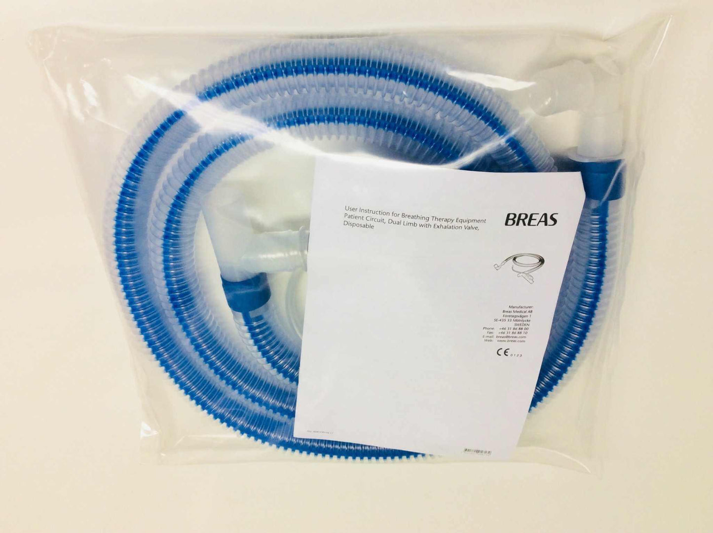 Case of 10 NEW Breas HDM Vivo 50 Medical Ventilator Dual Limb with Exhalation Valve Disposable Therapy Patient Circuit 005611 FREE Shipping - MBR Medicals