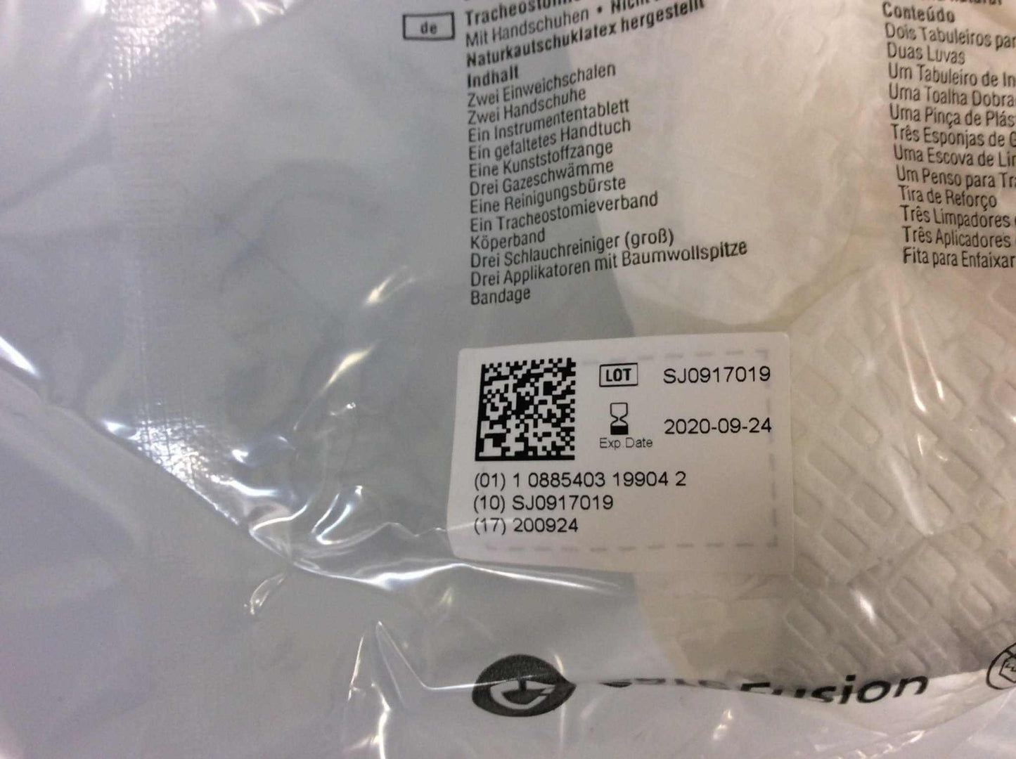 Case of 20 NEW CareFusion AirLife Tracheostomy Cleaning Trays with Gloves 4681A - MBR Medicals