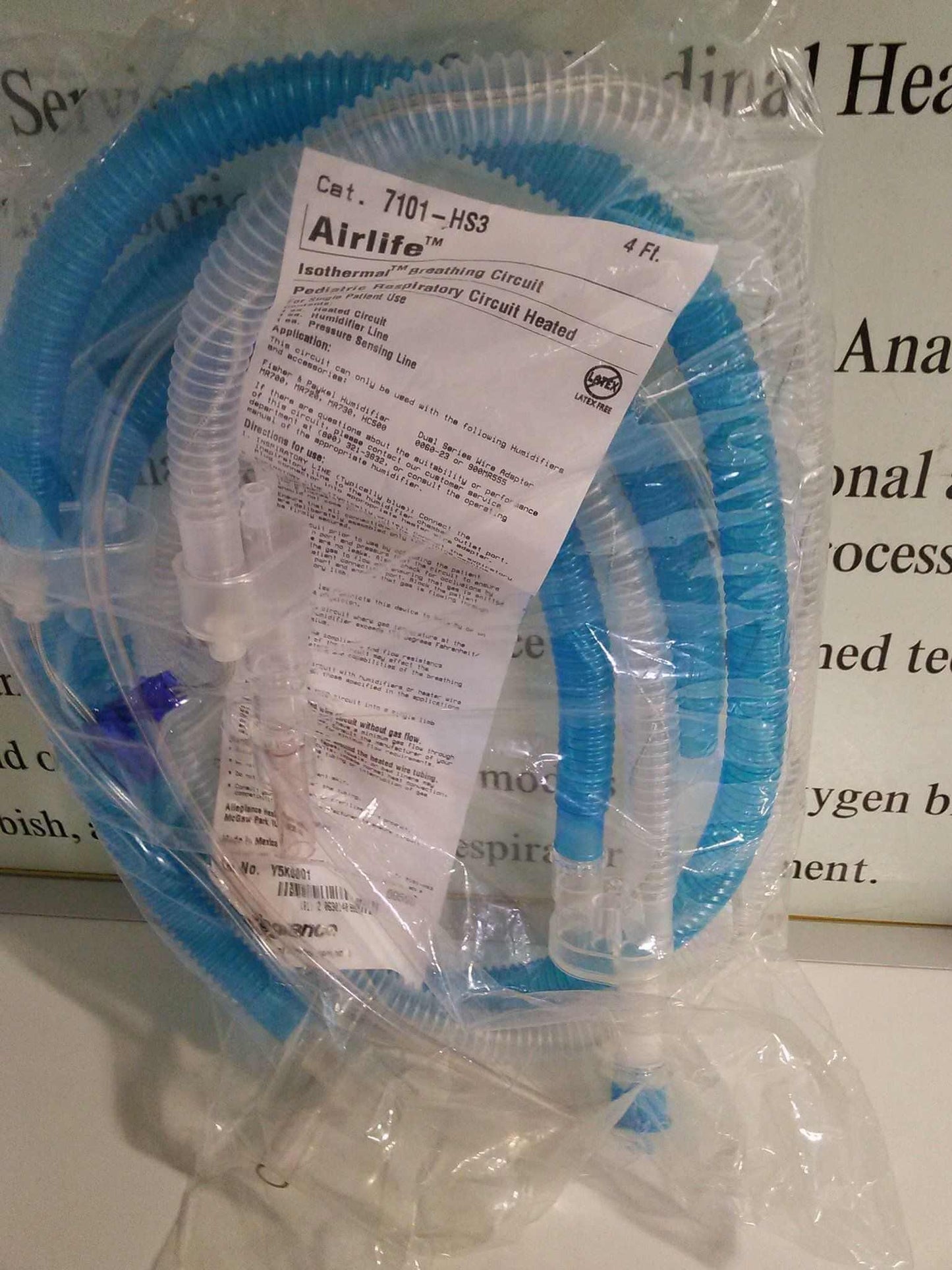 NEW Airlife Isothermal Breathing Circuit 7101-HS3 Y5N0948 - MBR Medicals