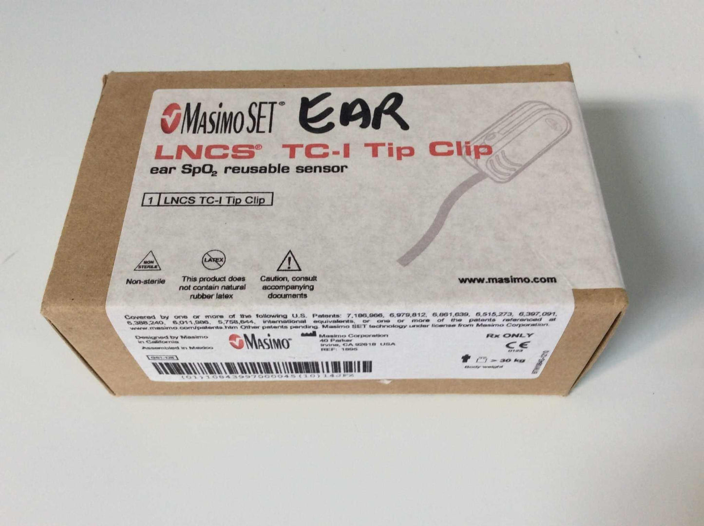 NEW Masimo LNCS TC-I Reusable Ear Sensor 1895 Warranty FREE Shipping - MBR Medicals