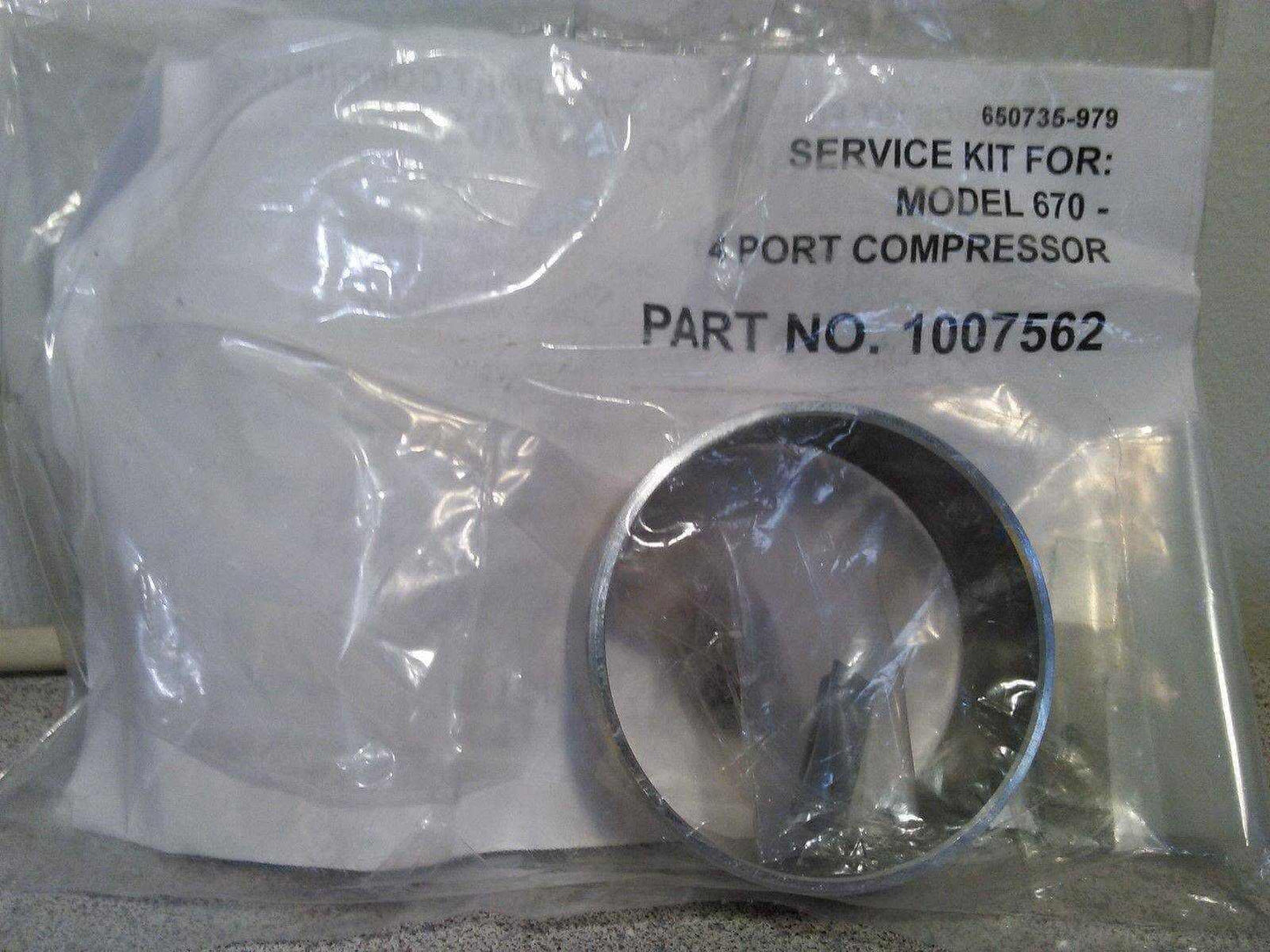 NEW Thomas Rebuild Service Kit 1007562 650735-979 for model 670 - 4 Port Compressor Warranty FREE Shipping - MBR Medicals