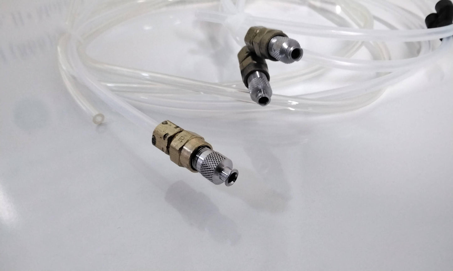 USED Wika Utility Pressure Gauge 0-1500 PSI CCN6945 with Fixture and Tubing Free Shipping and Warranty - MBR Medicals