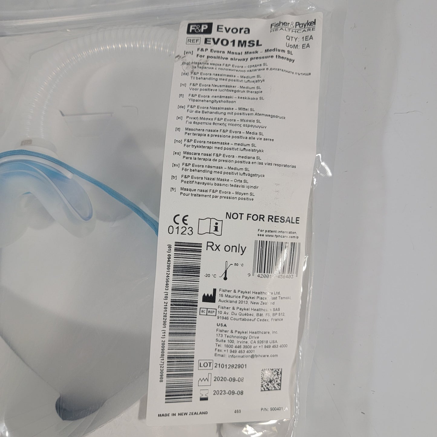 Fisher & Paykel Healthcare F& P Evora Nasal Mask - New