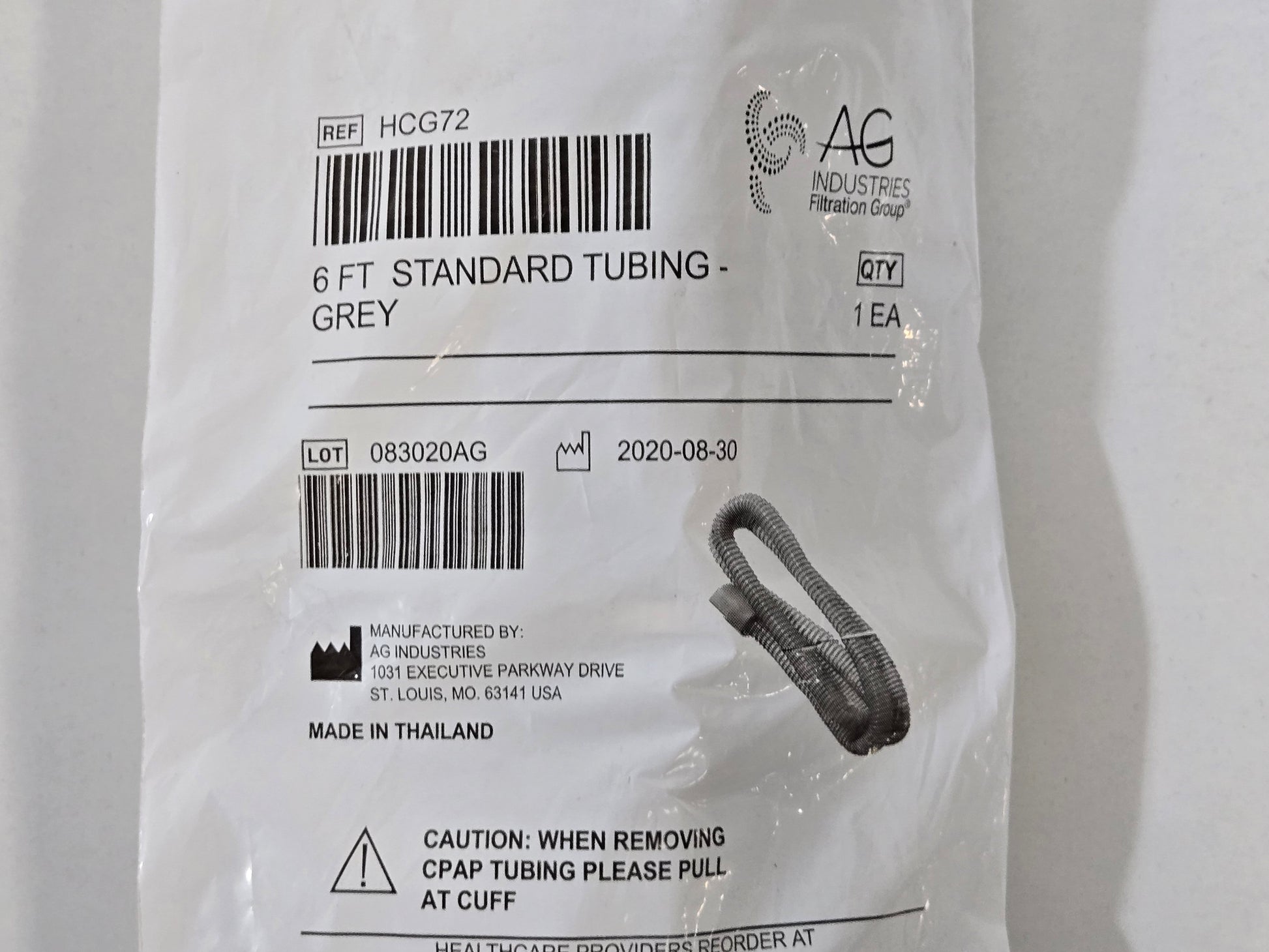 AG_Industries_6_Flexible_CPAP_Standard_Tubing_Grey_MPN_HCG72_Tag