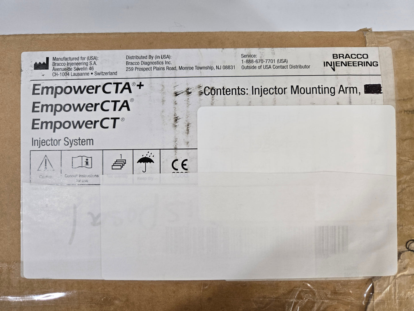 Bracco Injeneering Empower CTA Injector Mounting Arm  017418