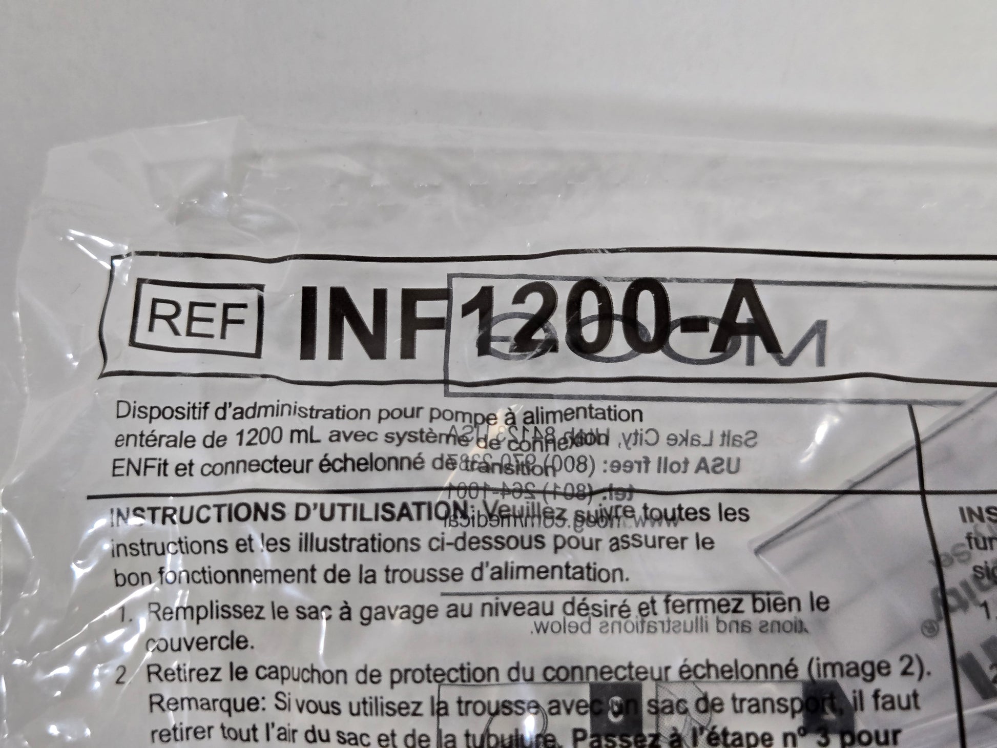 Moog Medical EnteraLite Infinity 1200 mL Pump Delivery Set INF1200-A - New - MBR Medicals