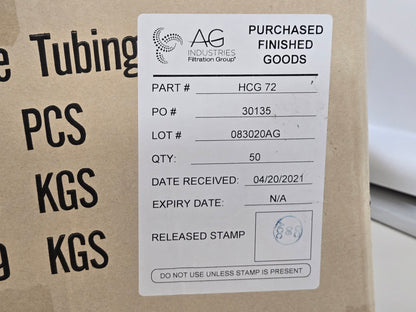 AG Industries 6' Flexible CPAP Standard Tubing Grey HCG72 - New