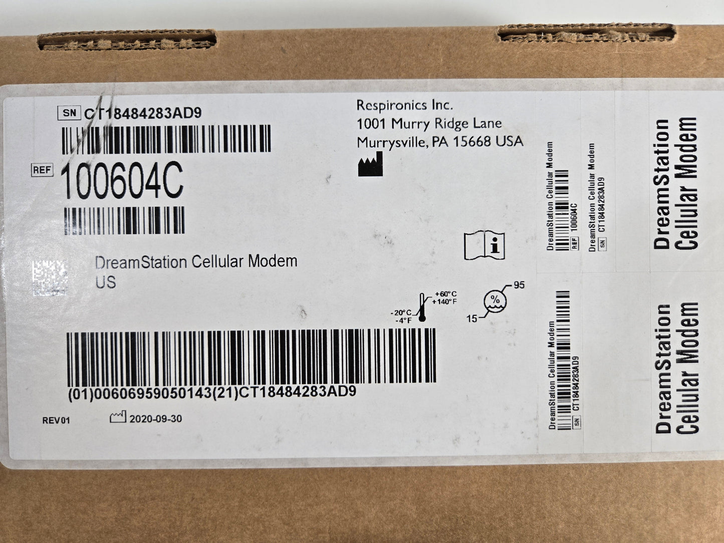 Philips Respironics DreamStation Cellular Modem Non-Oximetry 100604C - New - MBR Medicals