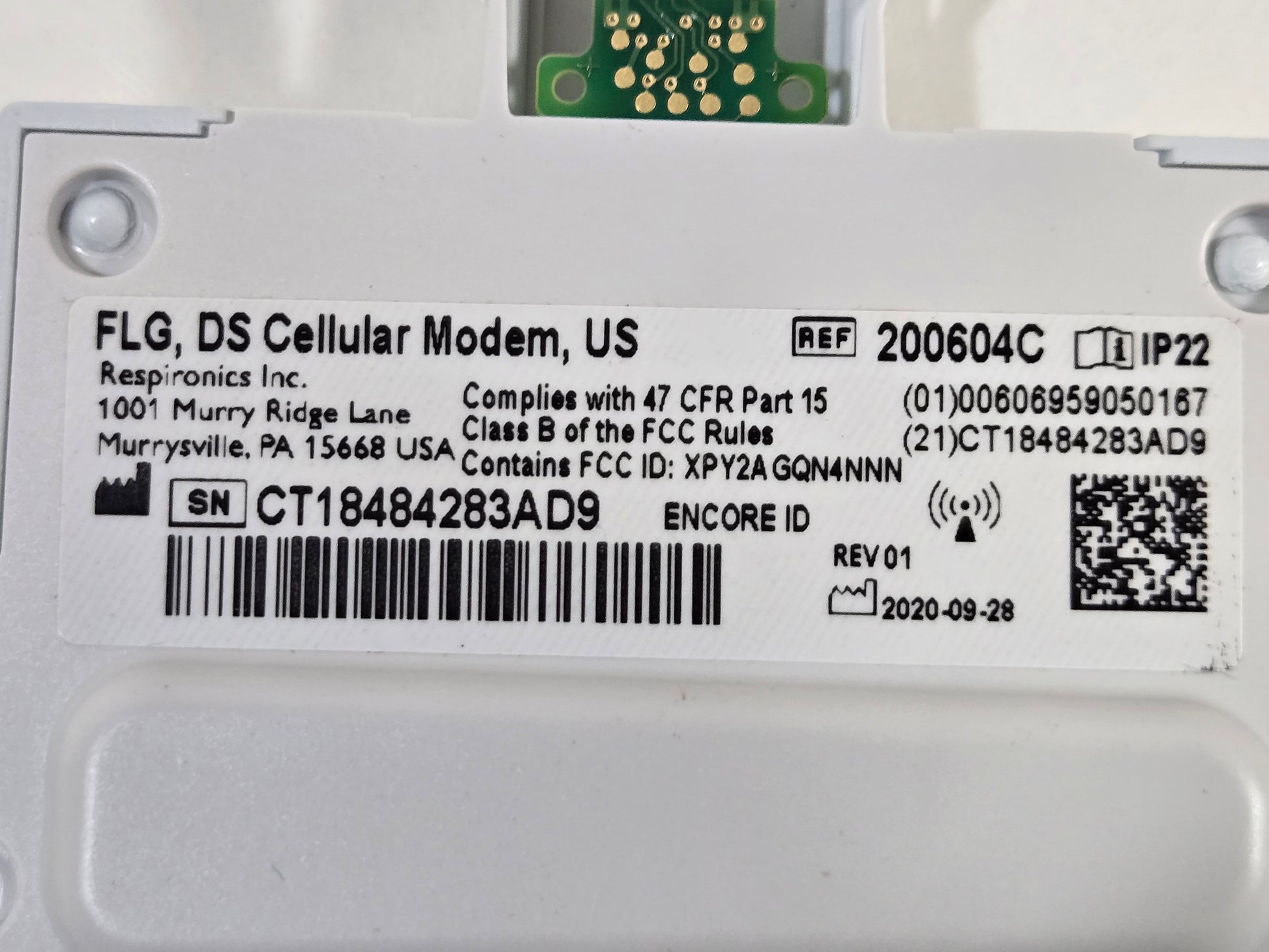 Philips Respironics DreamStation Cellular Modem Non-Oximetry 100604C - New - MBR Medicals