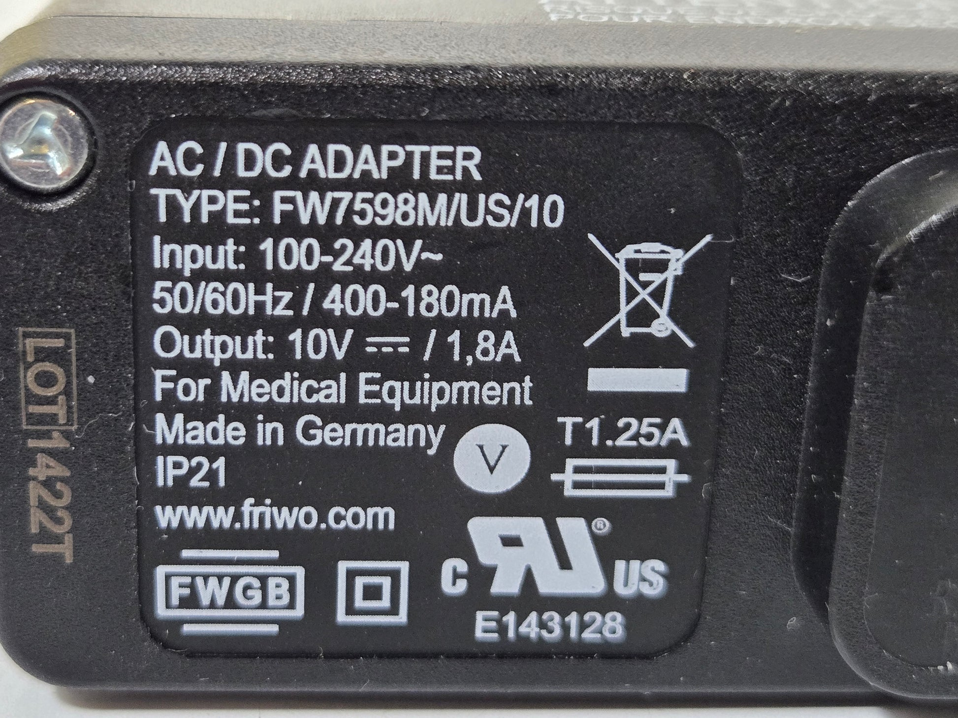 Eitan Medical Sapphire Power Cord 15072