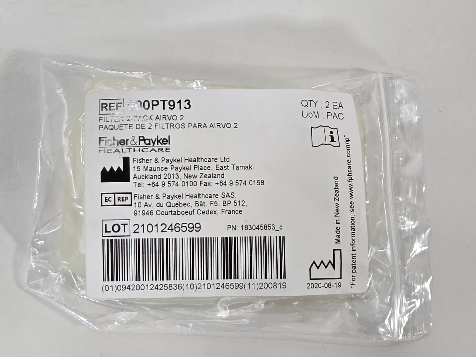 Fisher Paykel myAirvo2 500PT913 Filter