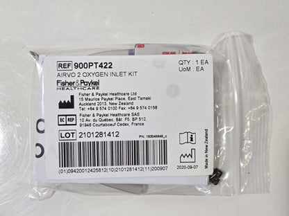Fisher Paykel myAirvo2 PT100US oxygen inlet 900PT422