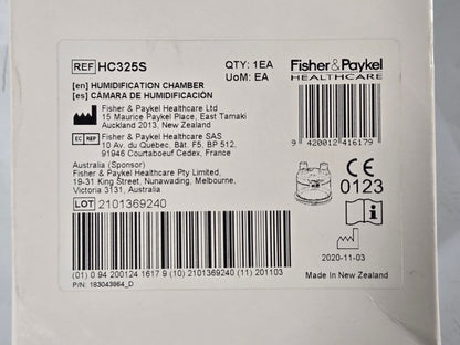 Fisher & Paykel Humidification Chamber HC325S - New
