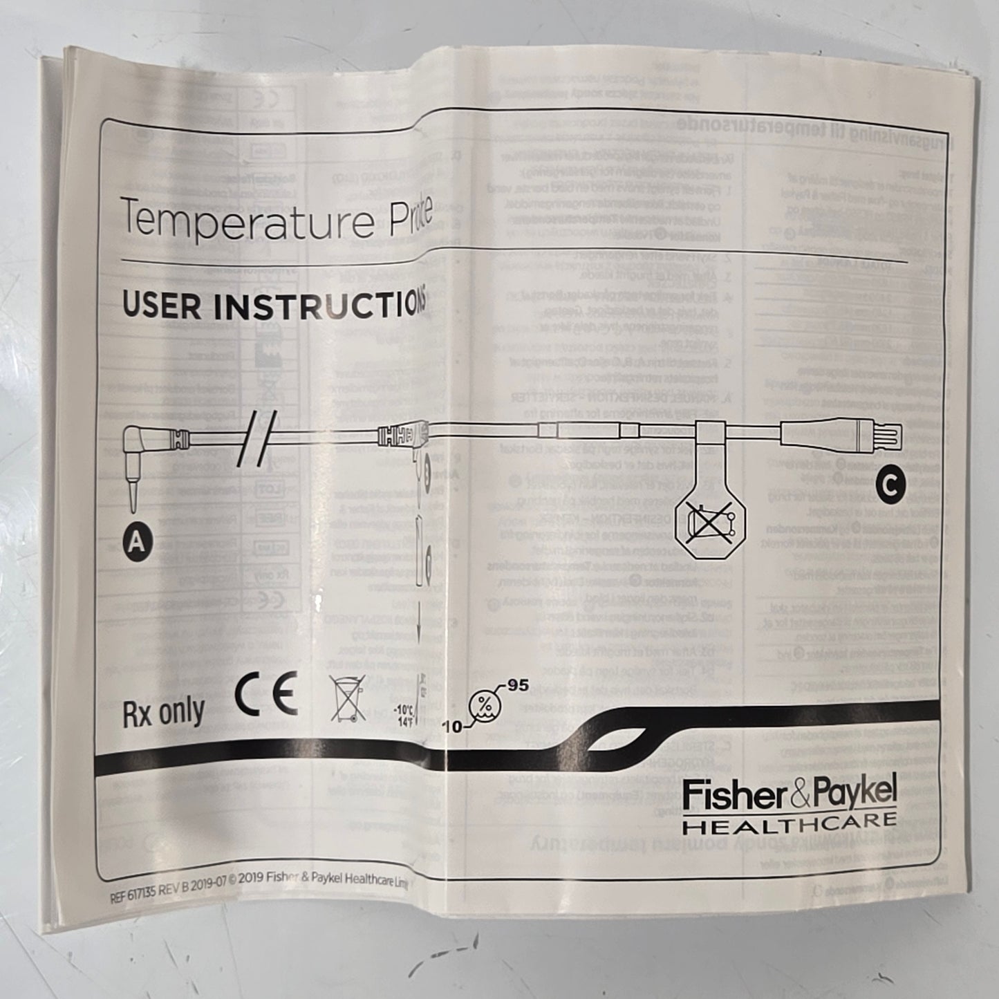 Fisher Paykel 900MR869 OEM Temperature and Flow Probe Instruction Manual