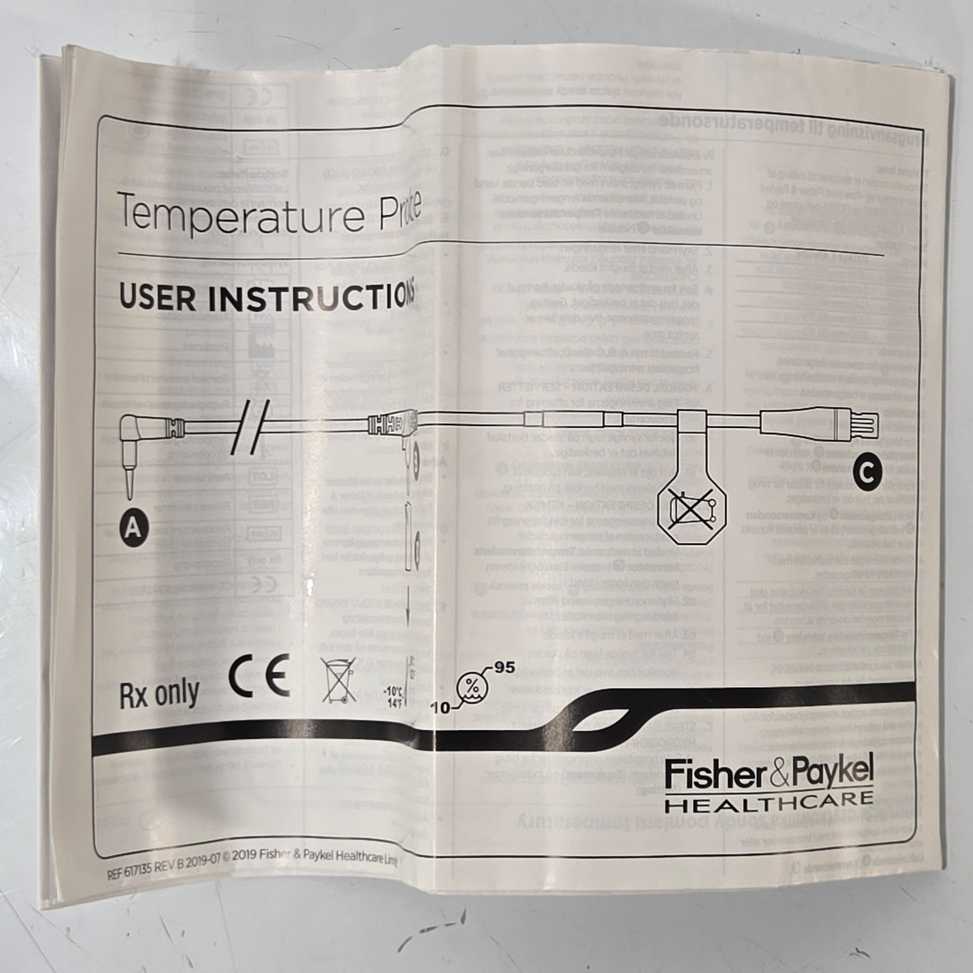 Fisher Paykel 900MR869 OEM Temperature and Flow Probe Instruction Manual