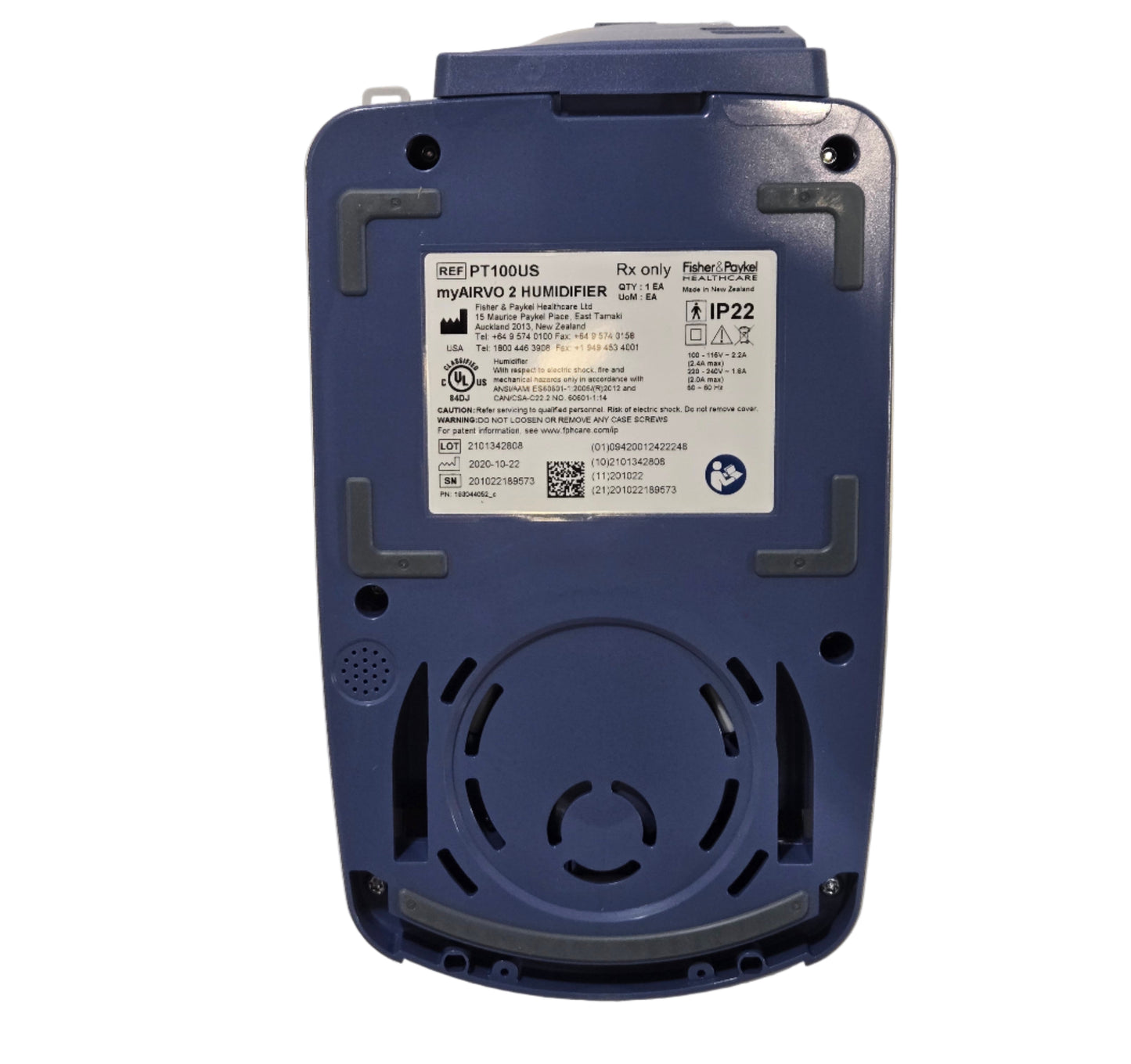 Fisher & Paykel myAirvo2 PT100US Humidifier Bottom