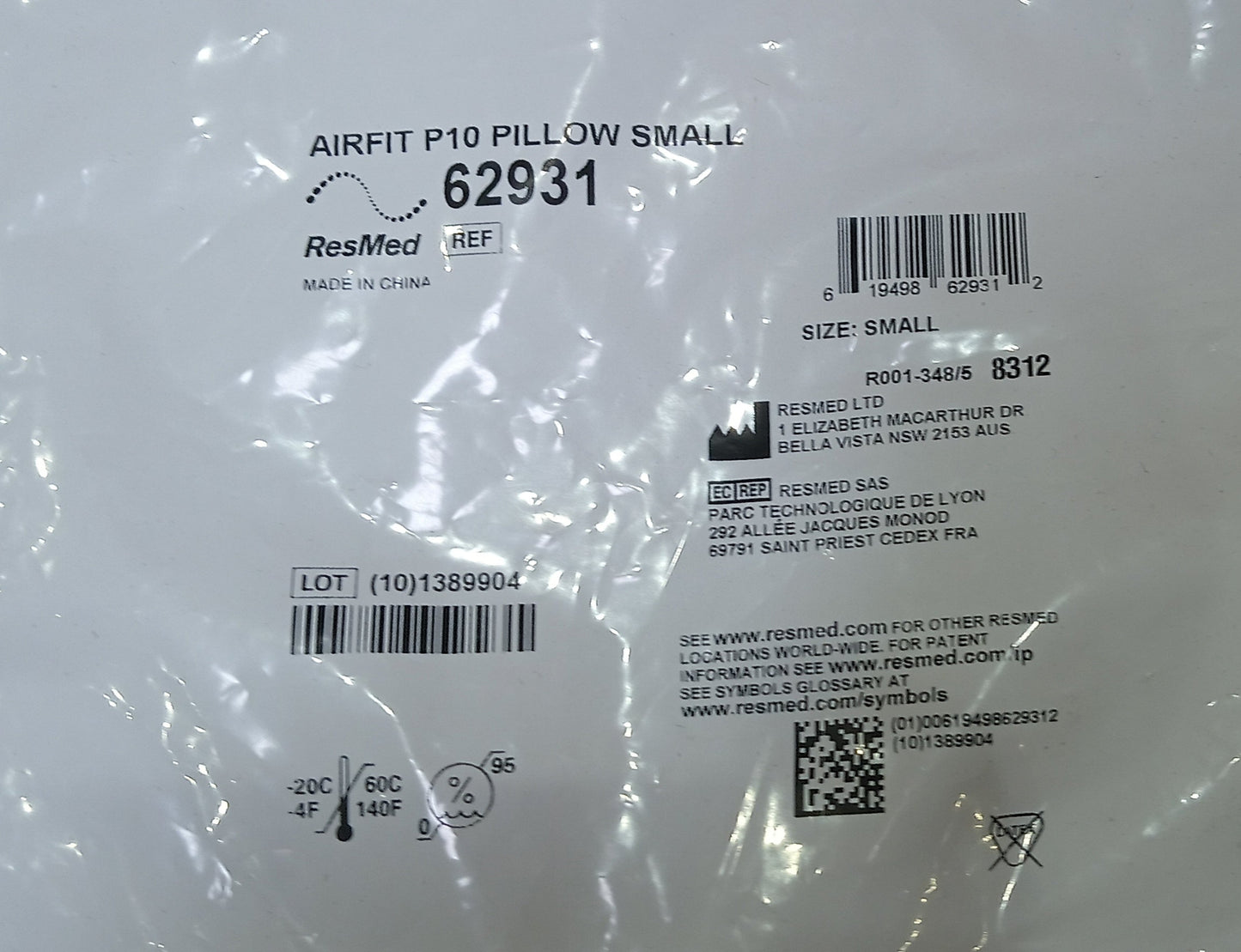 ResMed Nasal Pillow for AirFit P10 Series CPAP Masks - New