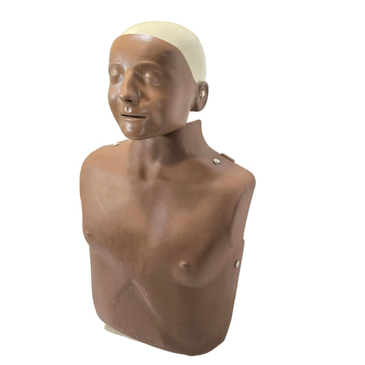 Laerdal Little Anne Adult CPR Training Manikin Dark Skin Non-QCPR 120-03050 3D Left