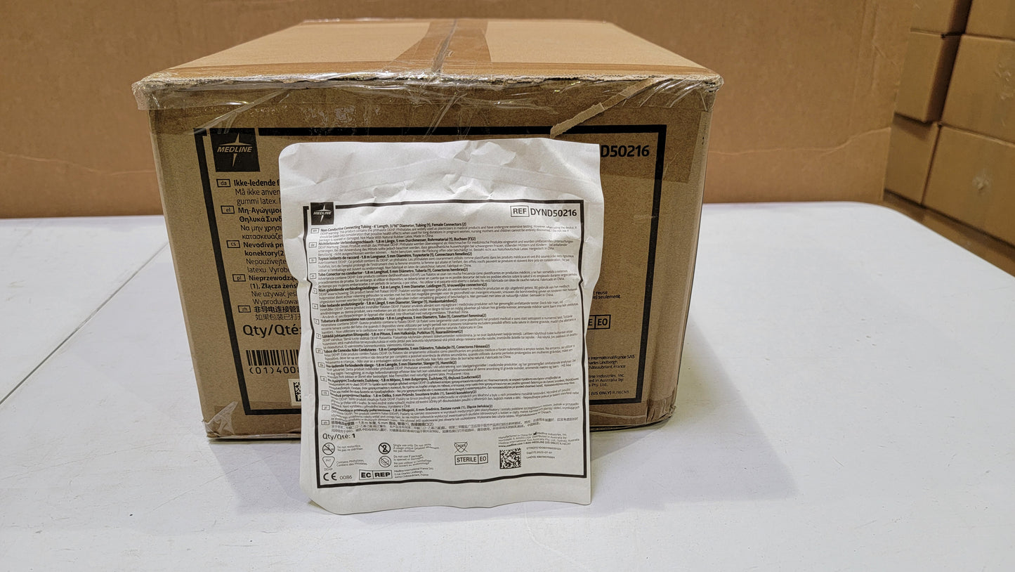 NEW Medline Sterile Non-Conductive Suction Tubing DYND50216 - Expired 01-17-2019