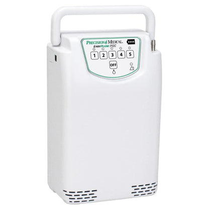 NEW Precision Medical EasyPulse 5 Liter POC5 Portable Oxygen Concentrator - MBR Medicals