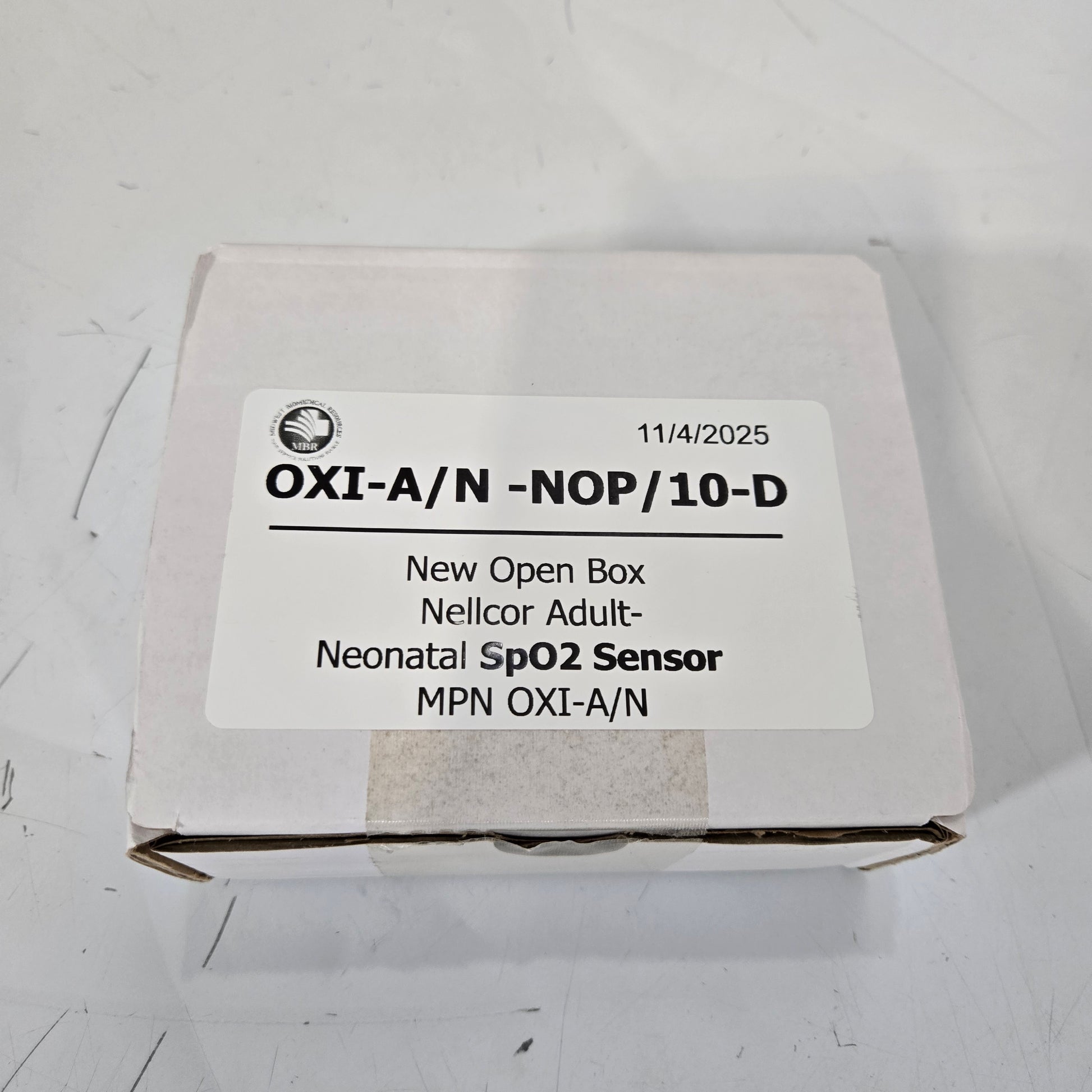 Nellcor Adult-Neonatal SpO2 Sensor MPN OXI-A/N Box