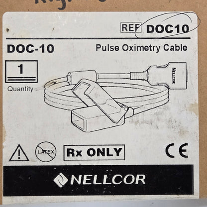 Nellcor Pulse Oximetry Cable MPN DOC10 Tag 1