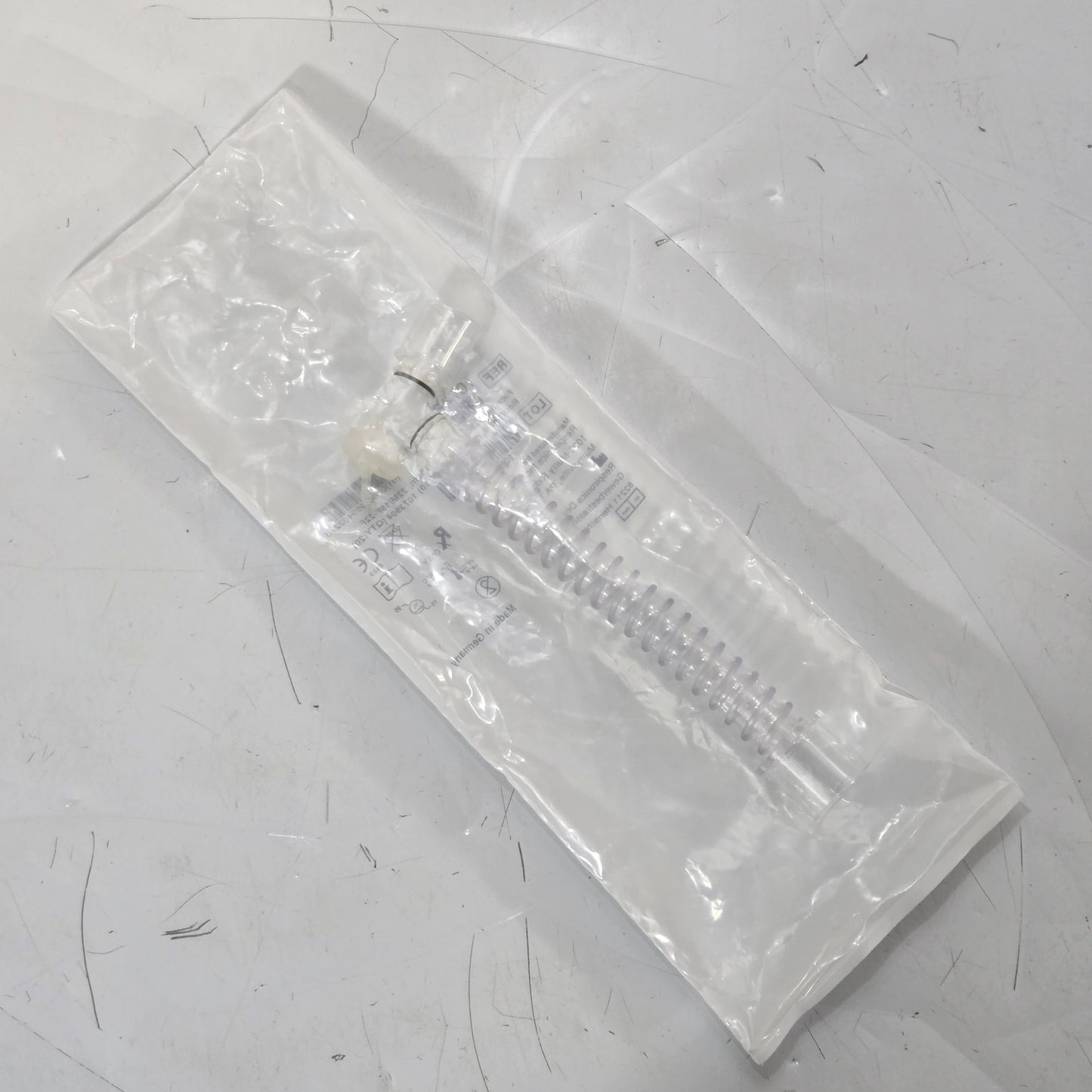 New Respironics Flexible Trach Adapter MPN 1074629 Back