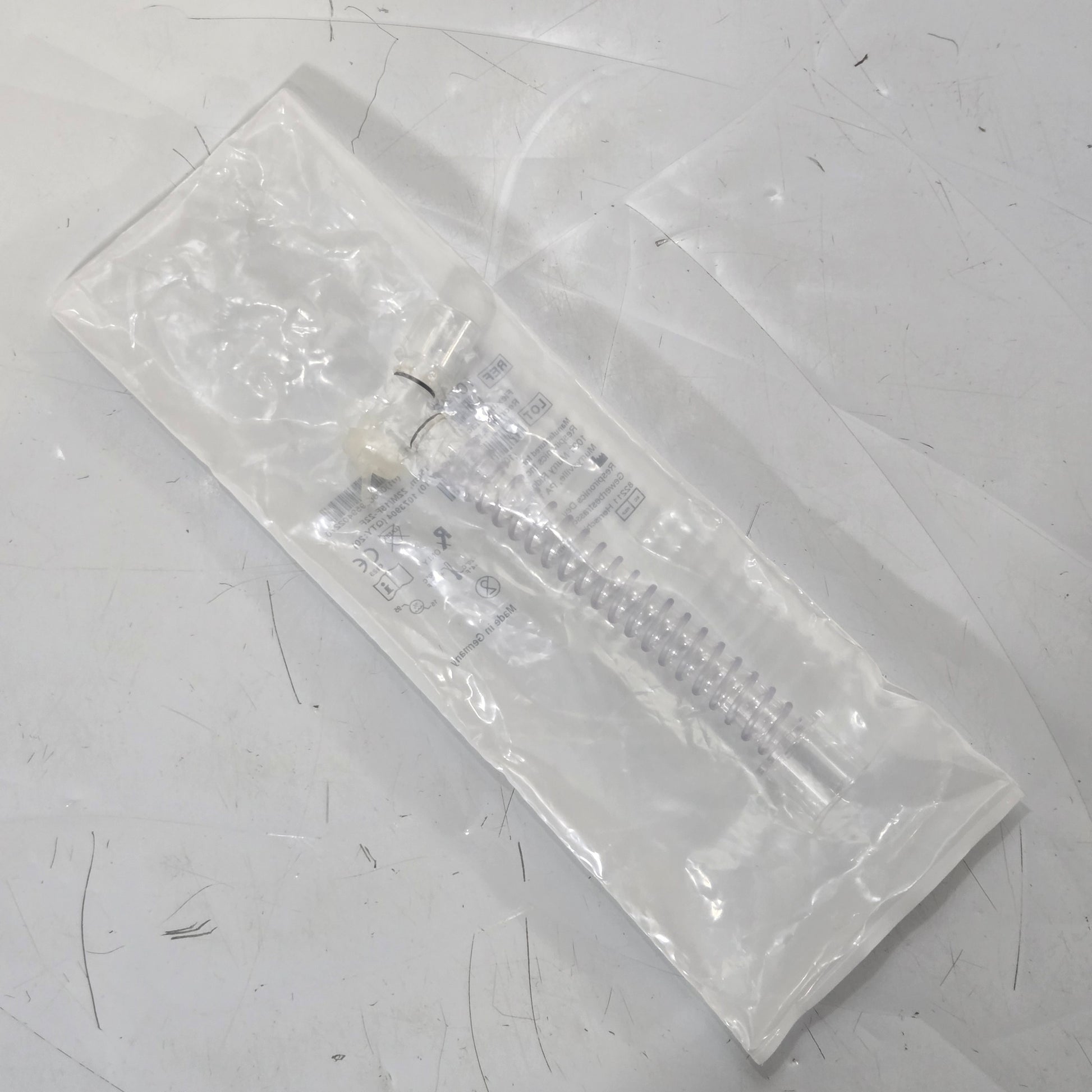 New Respironics Flexible Trach Adapter MPN 1074629 Back