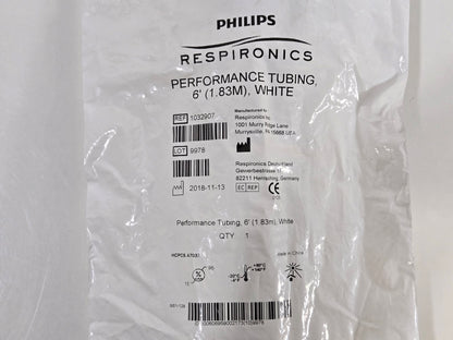 Philips Respironics Performance Tubing 6 White 1032907