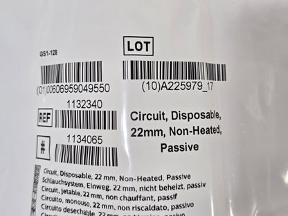 Philips Respironics Non-Heated 22mm Passive Disposable Patient Circuit 1132340 - New