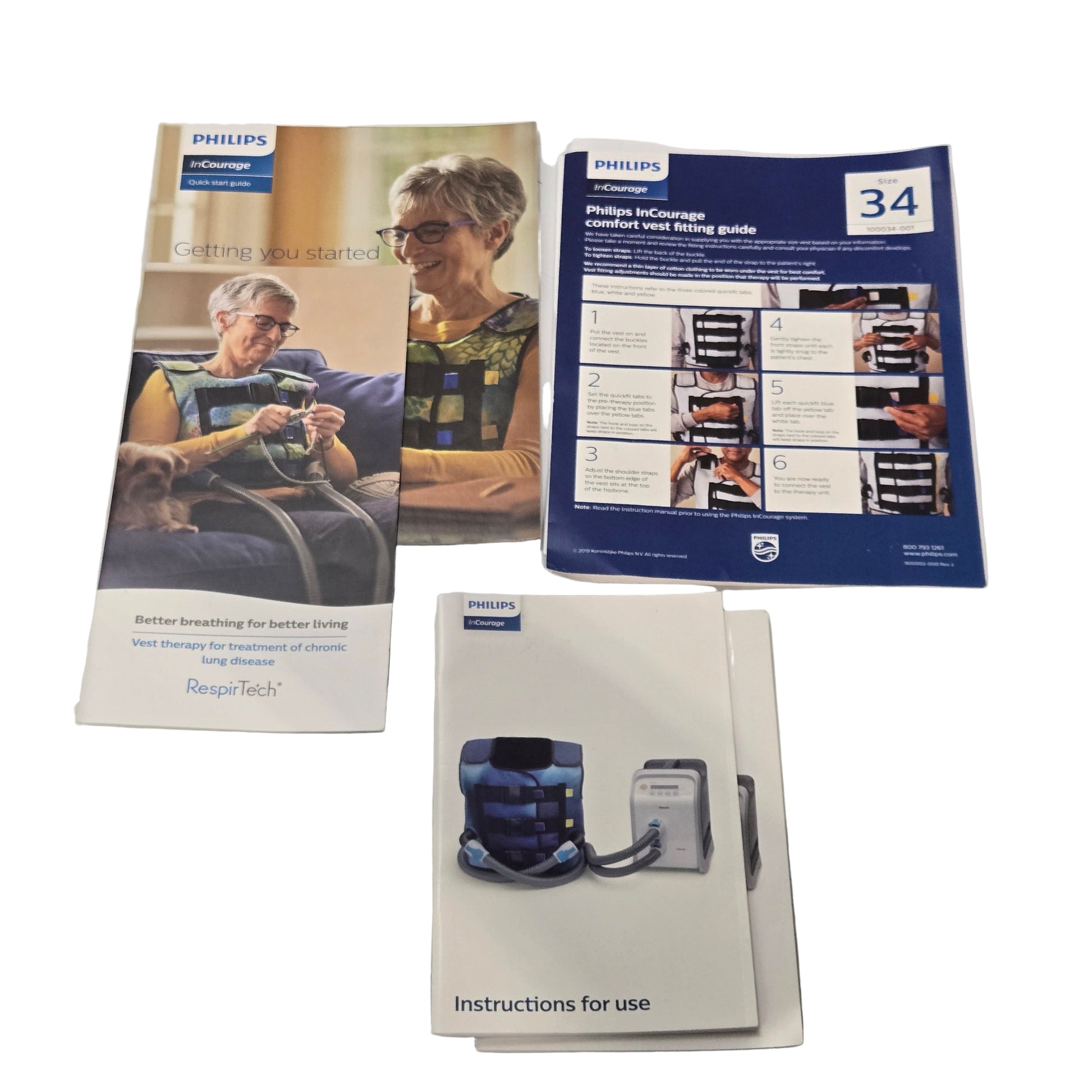 Philips Respirtech InCourage Airway Clearance System ICS-1M-US-A Guides