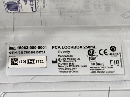 Q Core Medical PCA Lockbox 250 mL MPN 15063-000-0001
