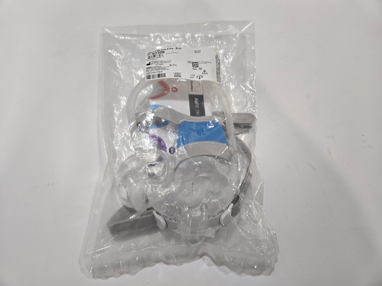 ResMed AirFit F30i Standard Mask with Headgear STPK SLM 63306 - New