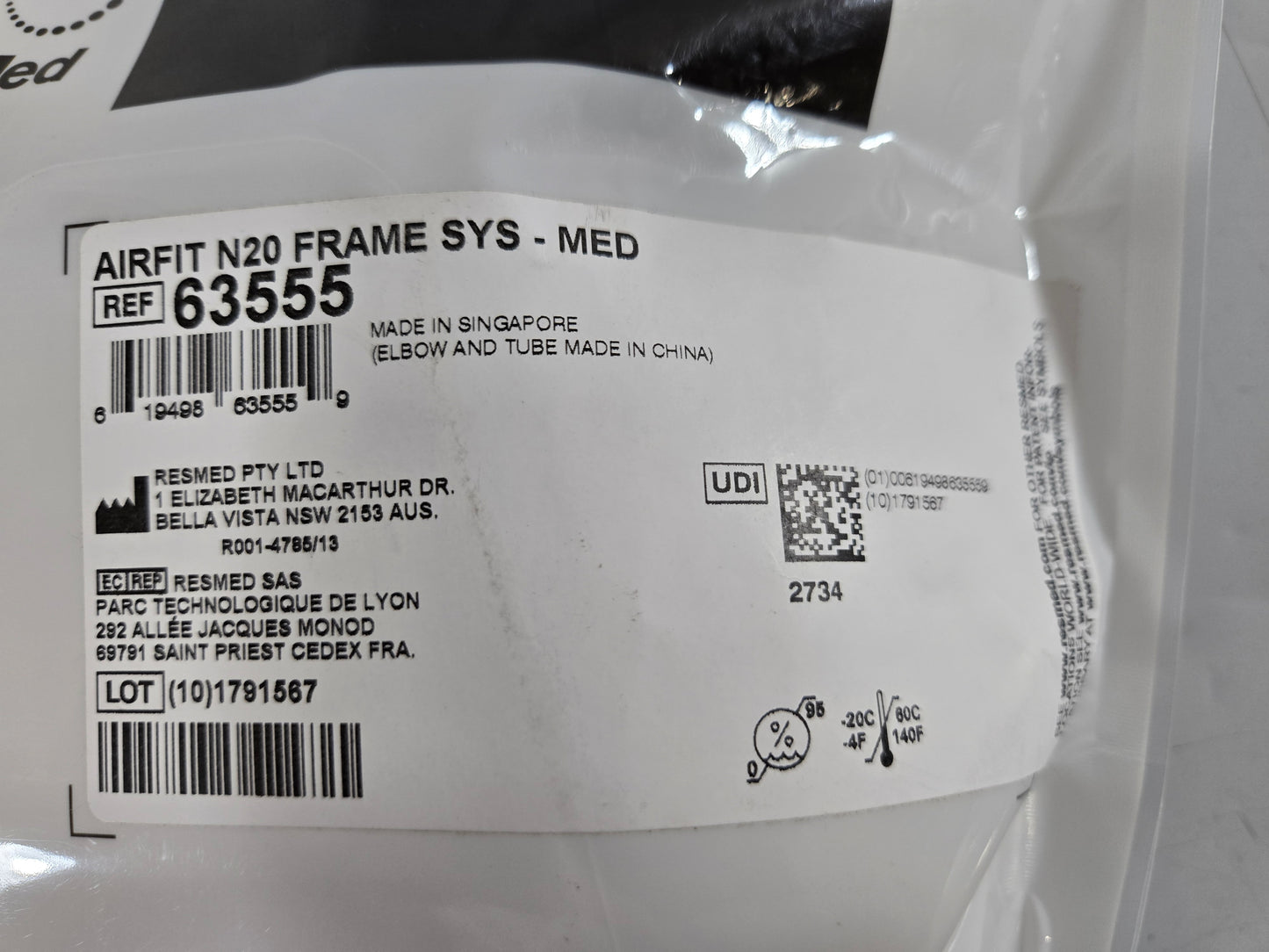 ResMed AirFit N20 Frame System - New