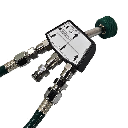 Respironics Oxygen Transport Kit MPN 1057785 3D Left Chrome Fittings